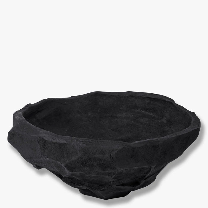 ART PIECE NUKI CANDLE BOWL, BLACK