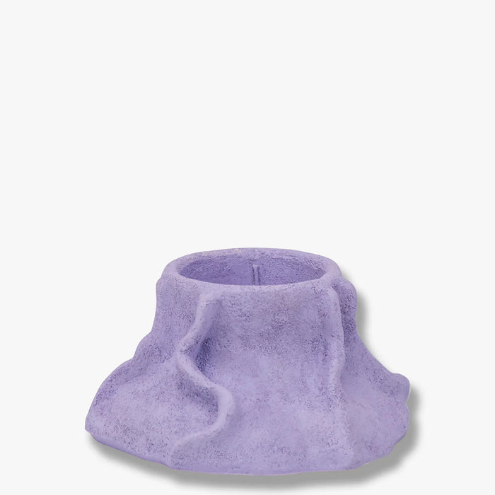 ART PIECE LAVA CANDLEHOLDER, LIGHT LILAC