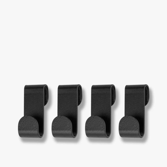 CARRY HOOKS, 4-PACK, BLACK