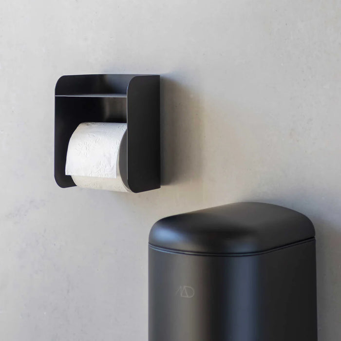 CARRY TOILET ROLL HOLDER, BLACK