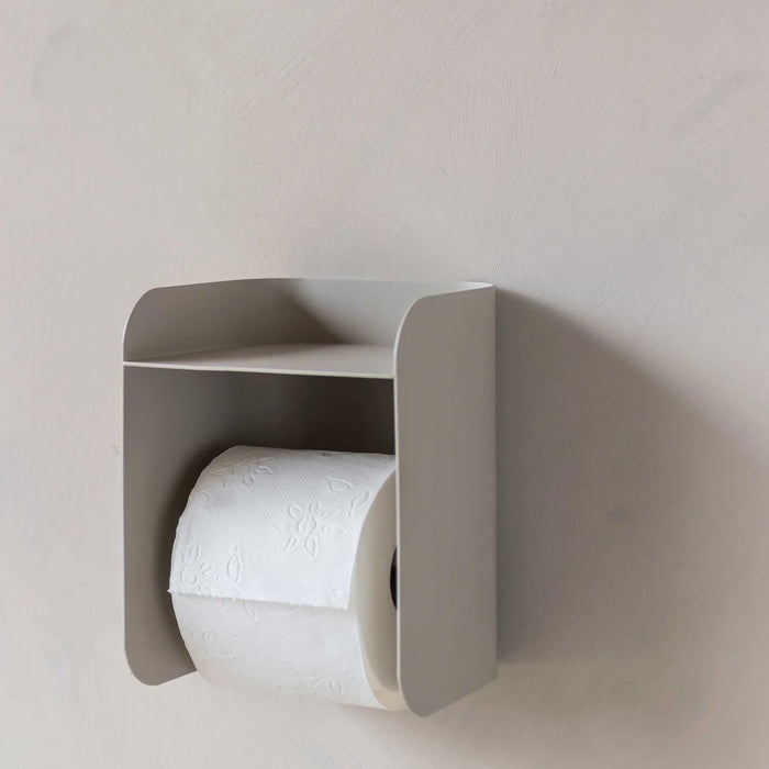 CARRY TOILET ROLL HOLDER, SAND GREY