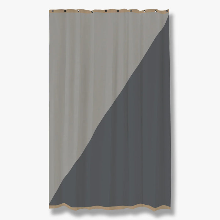 DUET SHOWER CURTAIN, LIGHT GREY