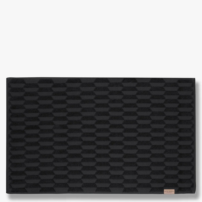 GEO BATH MAT, BLACK