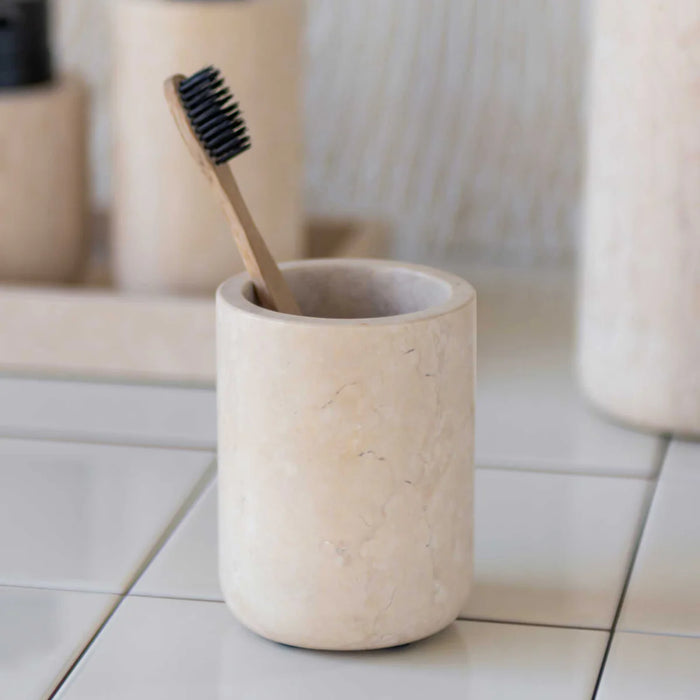 MARBLE TOOTHBRUSH HOLDER, SAND