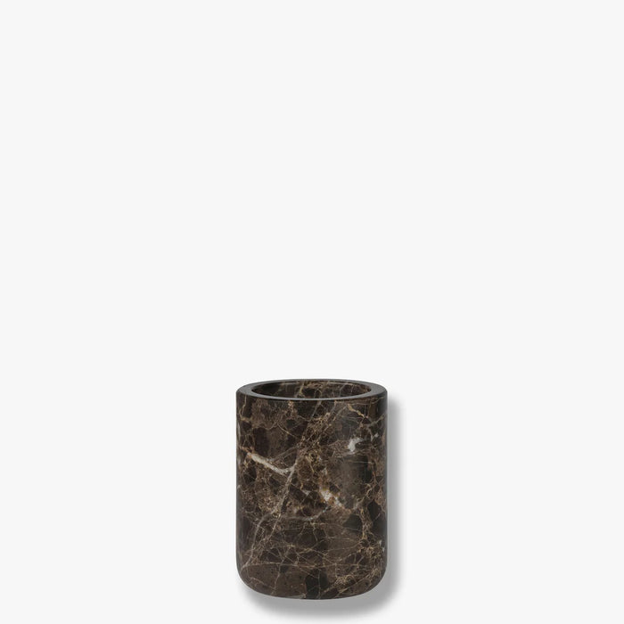 MARBLE TOOTHBRUSH HOLDER, BROWN