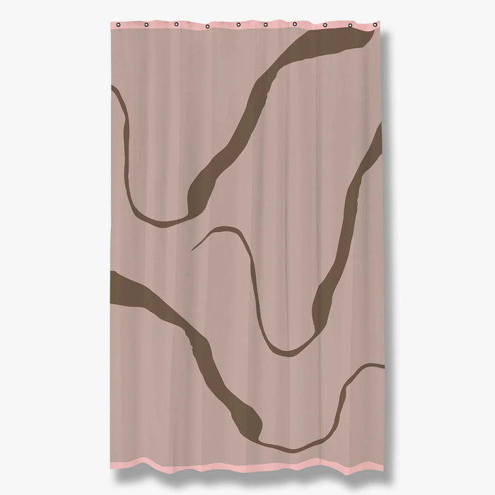 PROCESS SHOWER CURTAIN, BROWN