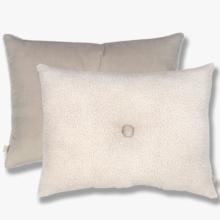 TEDDY CUSHION, OFF-WHITE