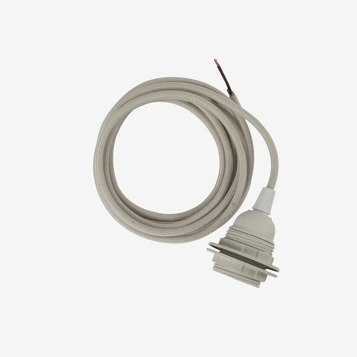 FABRIC CORD W SOCKET OFFWHITE