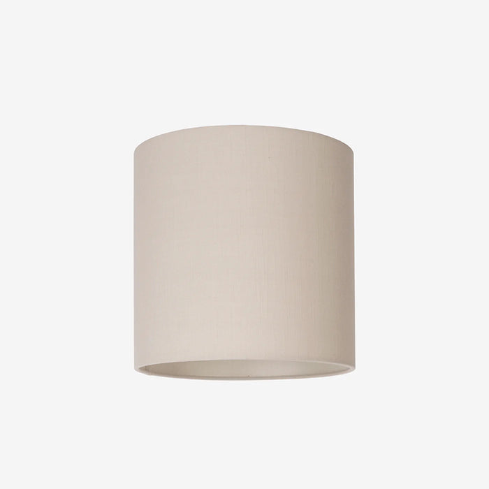 LAMP SHADE RAW SILK SAND W WHITE LINING 30X30 CM