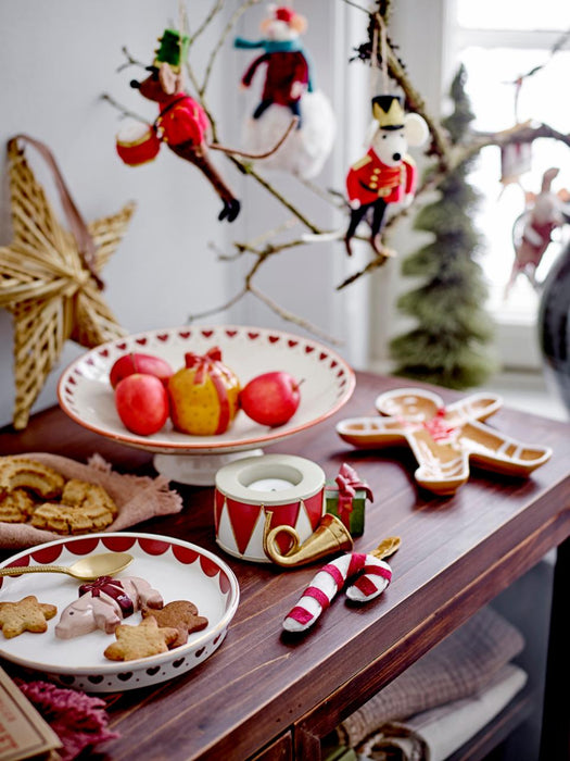 Jolly Plate, Red, Stoneware