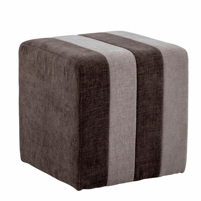 Flint Pouf, Brown, Polyester