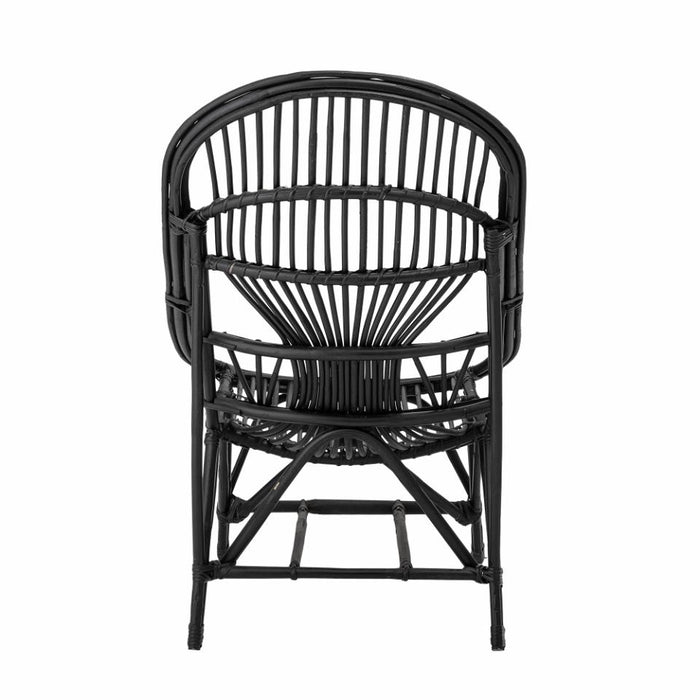 Joline Lounge Chair, Black, Cane