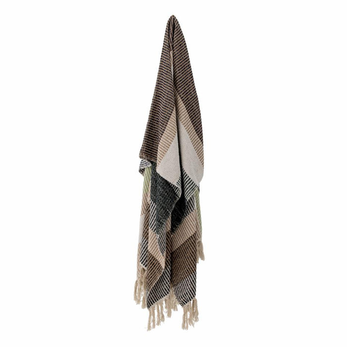 Isnel Throw, Brown, Recycled Cotton