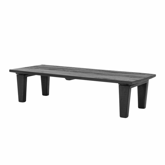 Riber Coffee Table, Black, Reclaimed Wood