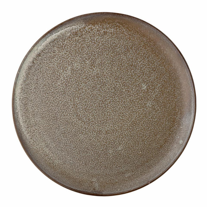 Nohr Plate, Brown, Stoneware