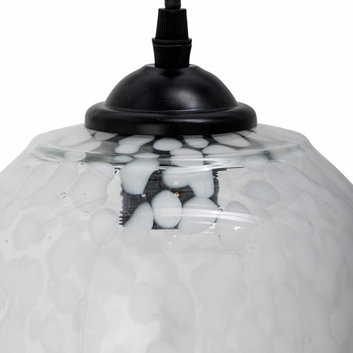 Gisele Pendant Lamp, White, Glass