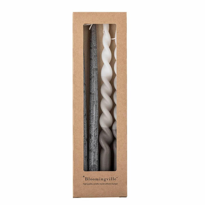 Frost Candle, Grey, Parafin