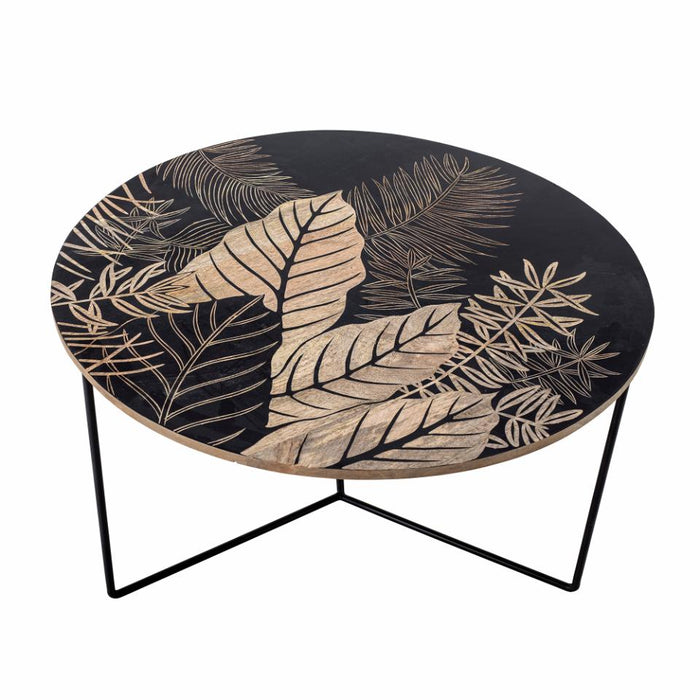 Lac Coffee Table, Black, Mango