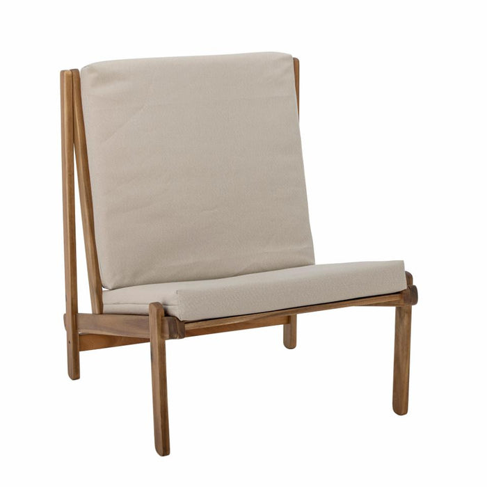 Gani Lounge Chair, Nature, Acacia