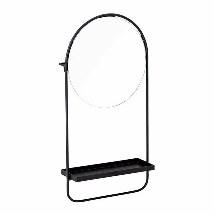 Niemi Wall Mirror, Black, Glass