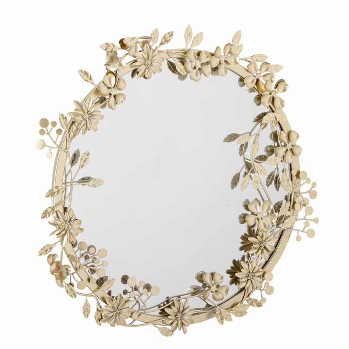 Jenne Wall Mirror, Gold, Metal