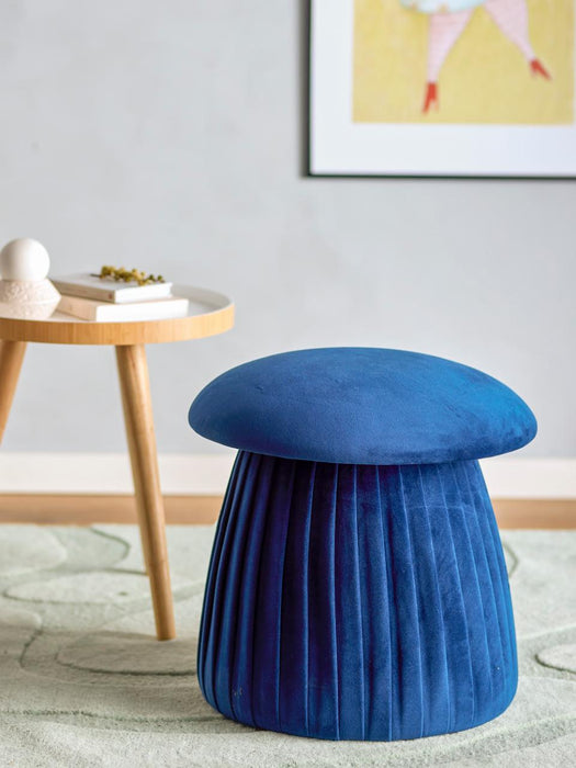 Roberta Pouf, Blue, Recycled Polyester