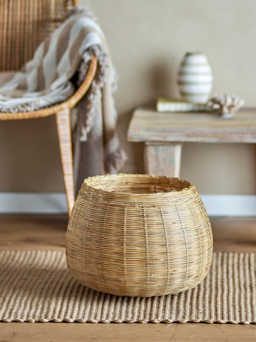 Ottine Basket, Nature, Bamboo