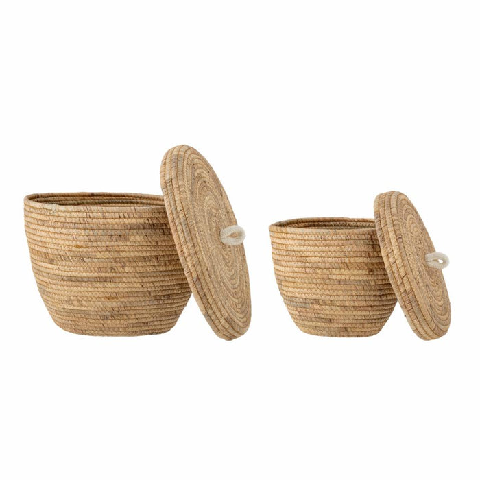 Noi Basket w/Lid, Nature