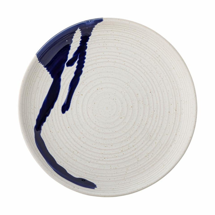 Okayama Plate, Blue, Stoneware