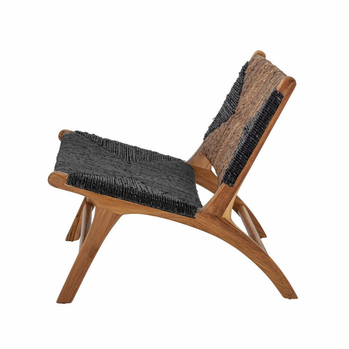 Grant Lounge Chair, Black, Teak