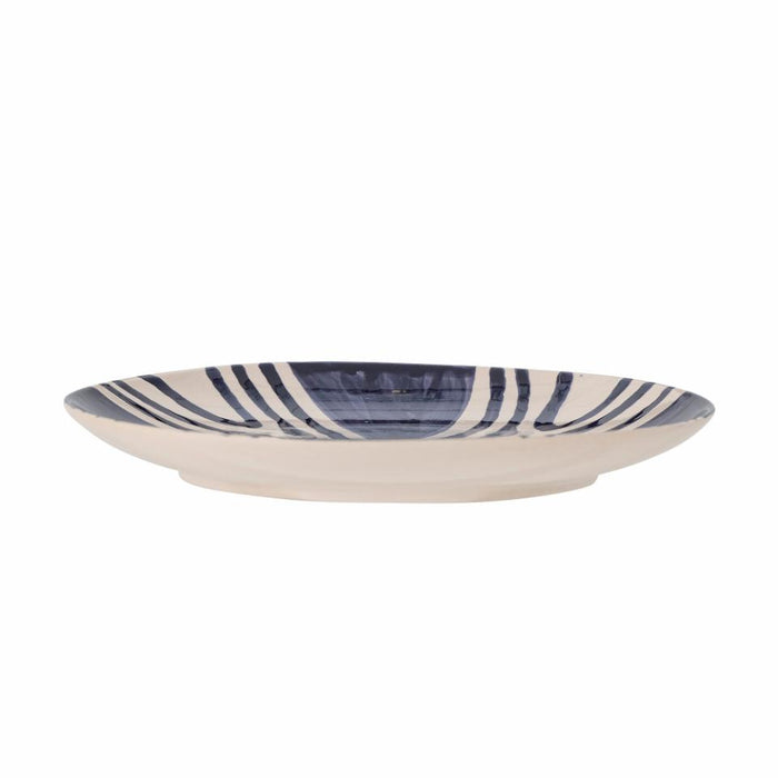 Shama Plate, Blue, Stoneware