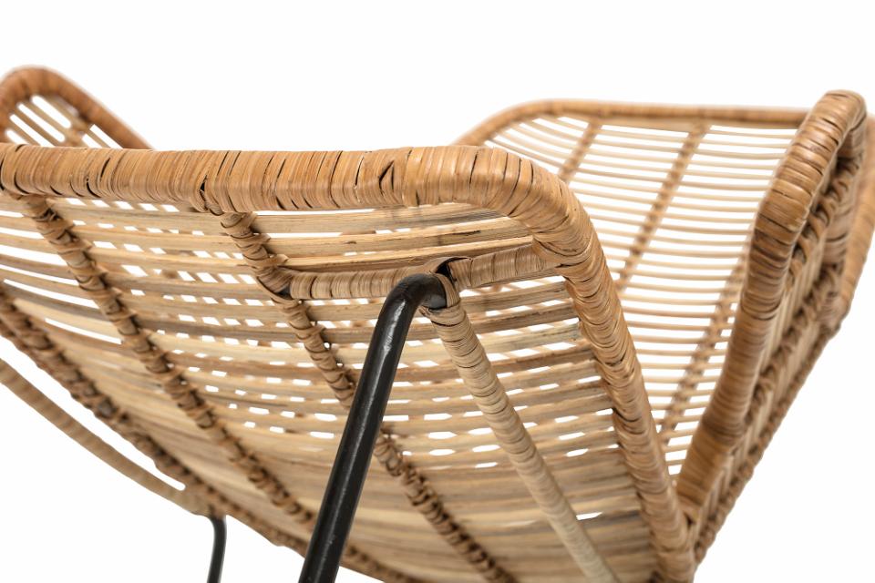 Lake Lounge Chair, Nature, Rattan