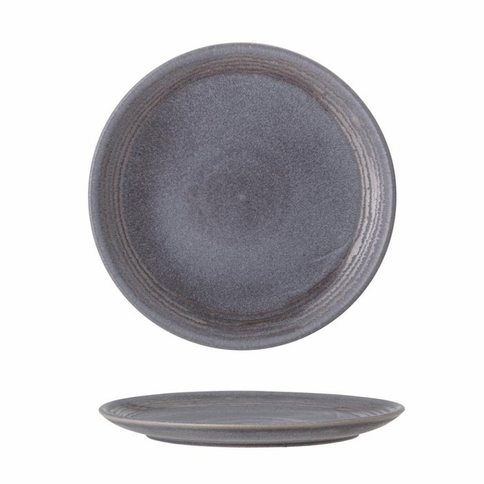 Raben Plate, Grey, Stoneware