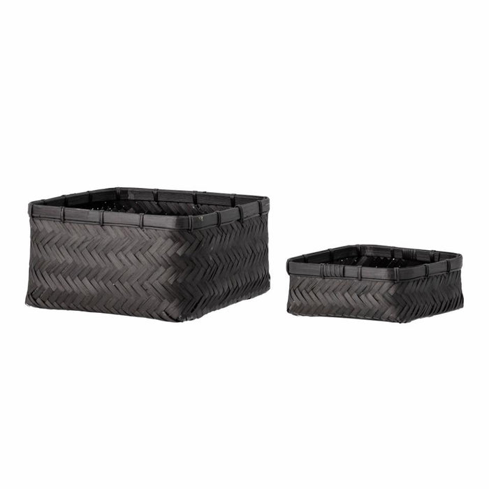 Donia Basket, Black, Bamboo