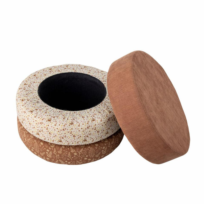 Jo Pouf, Brown, Cotton