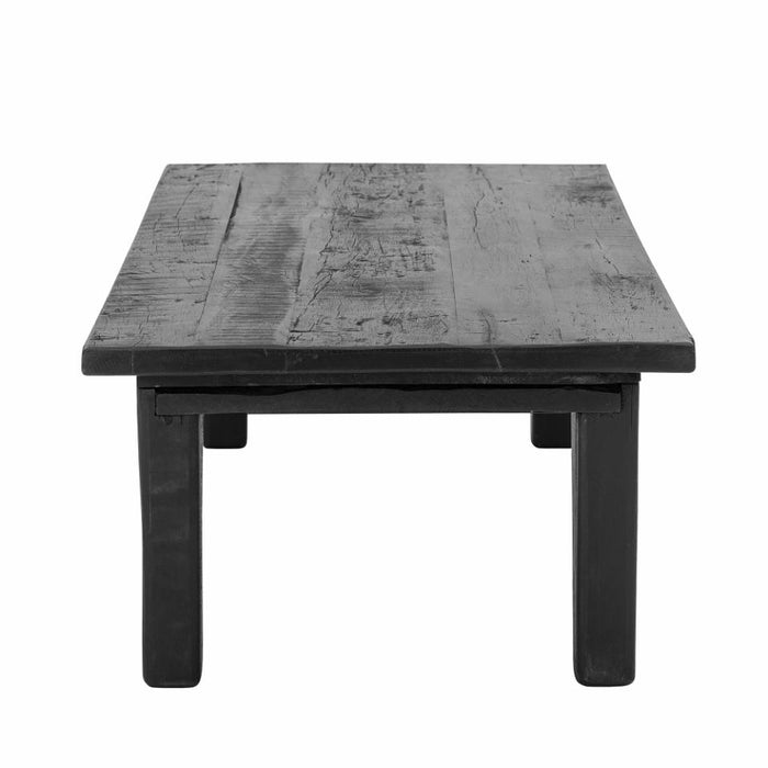 Riber Coffee Table, Black, Reclaimed Wood