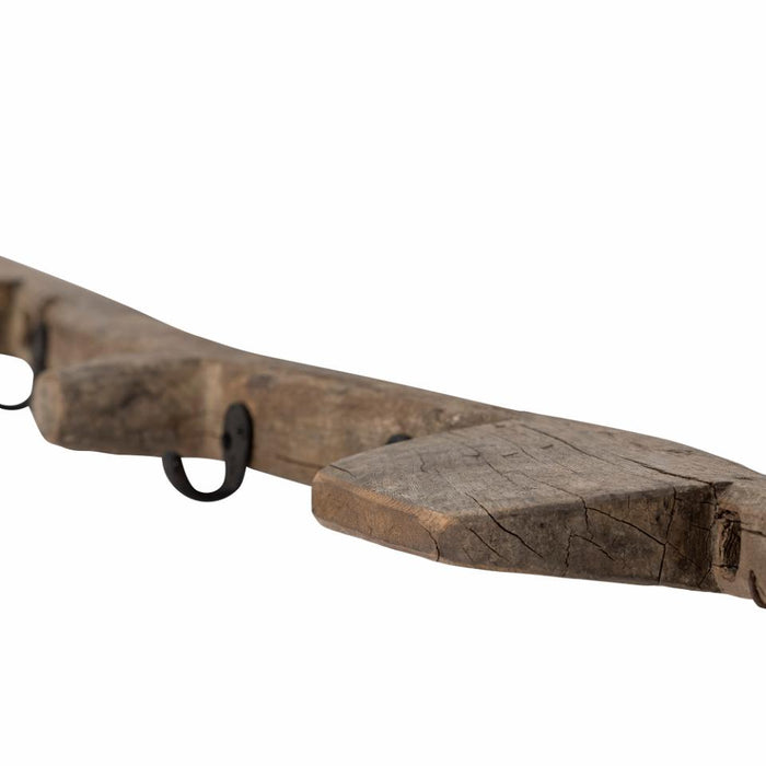 Oddur Coat Rack, Brown, Reclaimed Wood