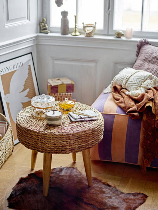 Walder Pouf, Purple, Cotton