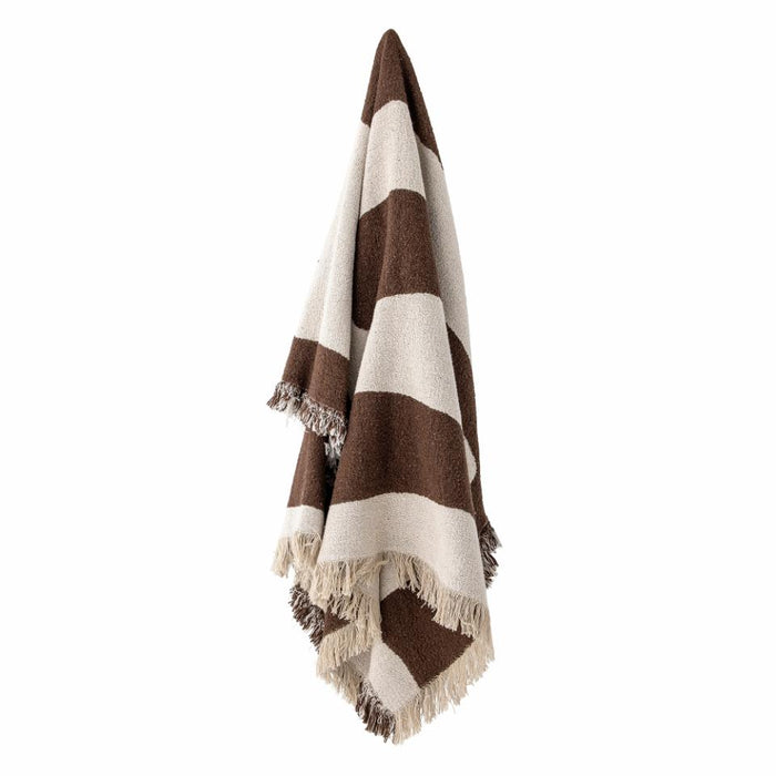 Bilston Throw, Brown, Recycled Cotton