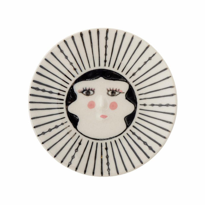 Carolin Plate, Black, Stoneware