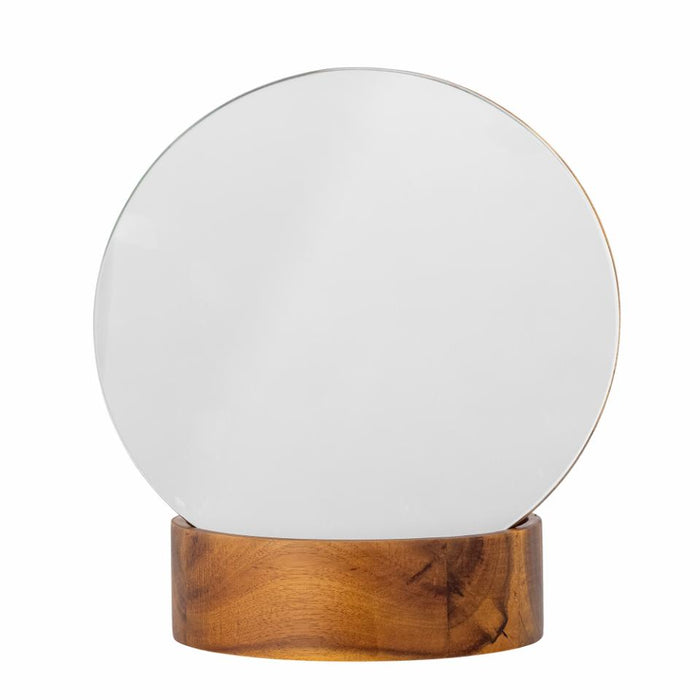 Rita Table Mirror, Brown, Acacia