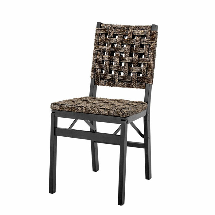 Manel Dining Chair, Black, Water Hyacinth