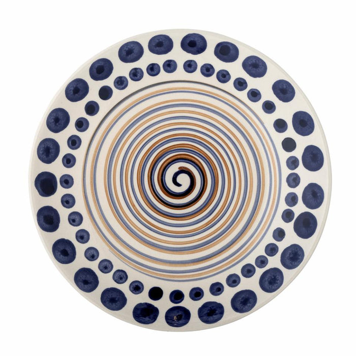 Shama Plate, Orange, Stoneware