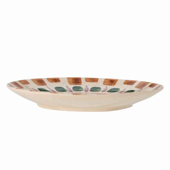 Shama Plate, Green, Stoneware