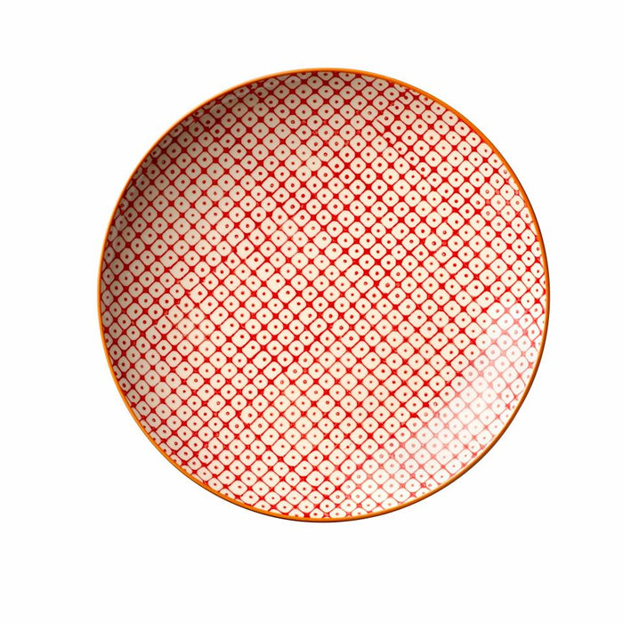 Carla Plate, Red, Stoneware