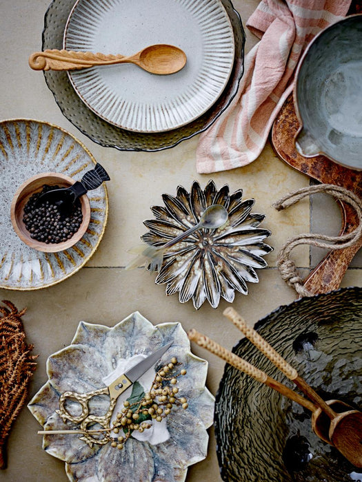 Fleur Plate, Nature, Stoneware