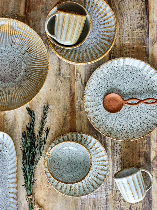 Fleur Plate, Nature, Stoneware