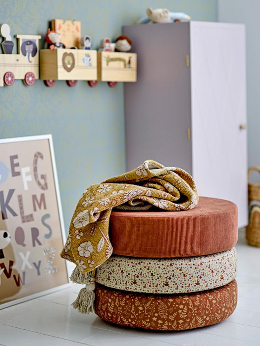 Jo Pouf, Brown, Cotton