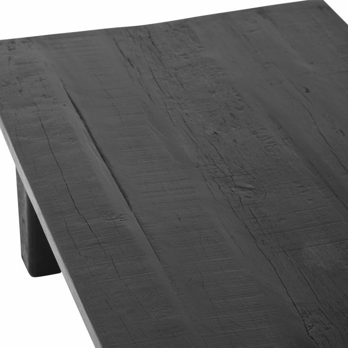 Riber Coffee Table, Black, Reclaimed Wood