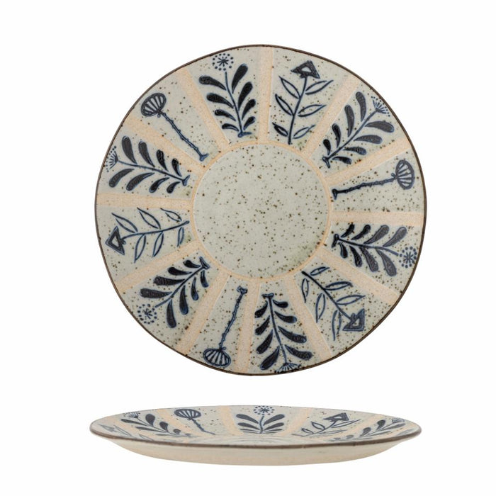 Leonie Plate, Blue, Stoneware